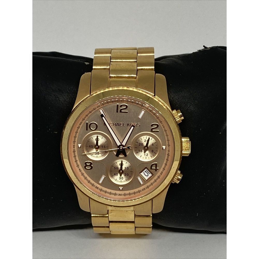 Michael Kors Runway MK5128 Womens Stainless Steel Analog Dial Quartz Watch MP207 - Picture 3 of 12